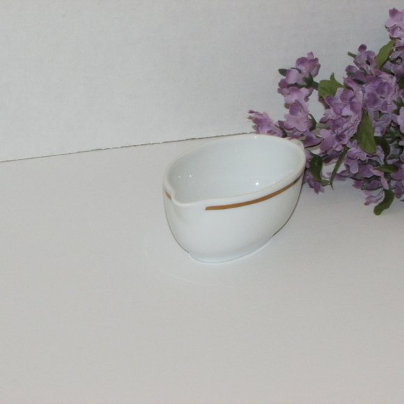 Noritake Fine China Mini Sauce Gravy Boat 2788 Gold Band Vintage Dinnerware - Picture 5 of 9